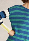 White Stuff Olive Striped Sweater, Blue Multi
