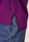 White Stuff Olive Knitted Sweater, Dark Pink