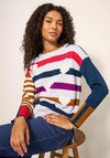 White Stuff Olive Heart Jumper, Grey Multi