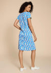 White Stuff Tallie Eco Vero Jersey Dress, Teal Print