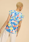 White Stuff Tessa Woven Frill Top, White Multi