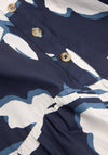 White Stuff Mayra Tiered Shirt Dress, Navy Print