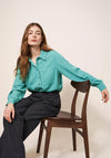 White Stuff Ella Relaxed Shirt, Mid Teal