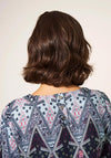 White Stuff Mila Bold Print Top, Navy Multi