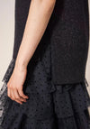 White Stuff Sparkle Tank Jumper, Pure Black