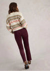 White Stuff Brooke Straight Cord Trousers, Burgundy