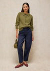 White Stuff Knitted Button Up Cardigan, Green