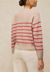 White Stuff Striped Knitted Jumper, Beige Multi
