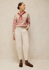 White Stuff Striped Knitted Jumper, Beige Multi