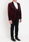 White Label Jacob Velvet Blazer, Burgundy