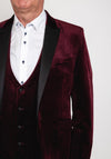 White Label Jacob Velvet Blazer, Burgundy