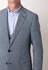 White Label Jasper Tapered Fit Houndstooth Blazer, Navy