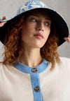 White Stuff Charlotte Short Sleeve Cardigan, Ivory and Blue