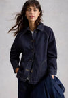 White Stuff Denim Collared Jacket, Navy