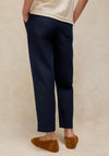 White Stuff Illy Cropped Straight Trousers, Navy