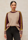 White Stuff Carla Crew Neck Jumper, Beige Multi