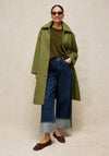 White Stuff Kelsey Wool-blend Long Coat, Green