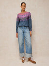 White Stuff Talia Knitted Jumper, Blue Multi