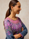 White Stuff Talia Knitted Jumper, Blue Multi