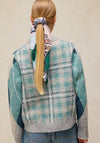 White Stuff Argyle Checked Cardigan, Blue Multi