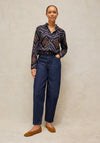 White Stuff Libby Cotton Shirt, Navy Multi