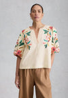 White Stuff Maeve Floral Embroidered Blouse, Ivory Multi