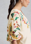 White Stuff Maeve Floral Embroidered Blouse, Ivory Multi