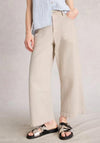 White Stuff Tia Wide Cropped Jeans, Cream