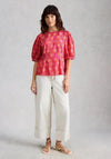 White Stuff Natalie Geoetric Print Blouse, Pink Multi