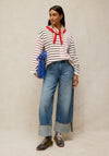 White Stuff Kim Striped Top, Ivory Multi