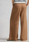 White Stuff Sasha Linen Wide Leg Trousers, Tan
