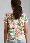 White Stuff Abbie Crew Neck T-Shirt, Ivory Multi