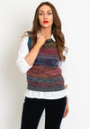 White Stuff Sakura Shimmer Knit Vest, Multi