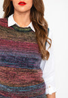 White Stuff Sakura Shimmer Knit Vest, Multi