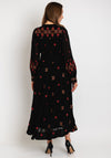 White Stuff Kate Embroidered Maxi Dress, Black