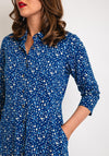 White Stuff Rua Jersey Shirt Dress, Navy Print