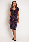 White Stuff Tallie Eco Vero Jersey Print Midi Dress, Navy