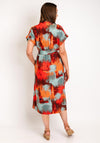White Stuff Marianne Linen Blend Midi Dress, Orange