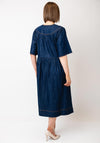 White Stuff Leo Denim Midi Dress, Navy