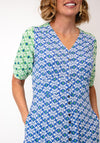 White Stuff May Floral Jersey Dress, Blue Multi