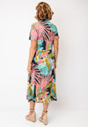 White Stuff Rua Botanical Print Jersey Dress, Green Multi