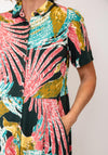White Stuff Rua Botanical Print Jersey Dress, Green Multi
