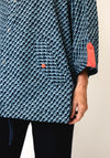 White Stuff Dog Print Light Rain Jacket, Navy Multi