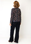 White Stuff Geometric Print Blouse, Navy Multi