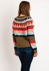 White Stuff Yoke Pattern Knit Jumper, Pink Multi