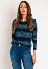 White Stuff Cassie Print T-Shirt, Teal Multi