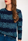 White Stuff Cassie Print T-Shirt, Teal Multi