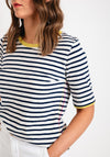 White Stuff Annabel Round Neck Stripe T-Shirt, White Multi