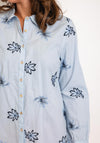 White Stuff Sophie Embroidered Shirt, Blue Multi