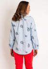 White Stuff Sophie Embroidered Shirt, Blue Multi